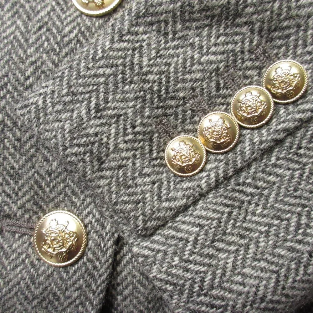 NWT J.Crew Bristol Blazer in Heather Graphite Herringbone Wool Jacket 6